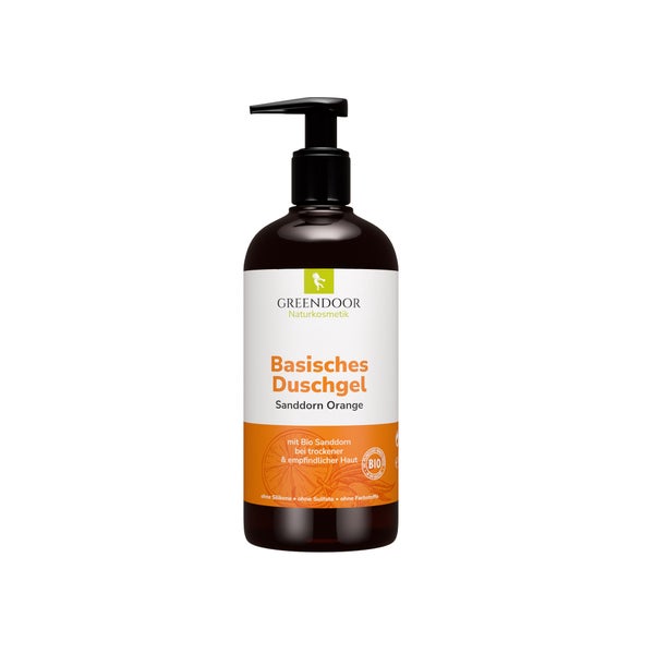 GREENDOOR Basisches Duschgel Sanddorn Orange 250 ml
