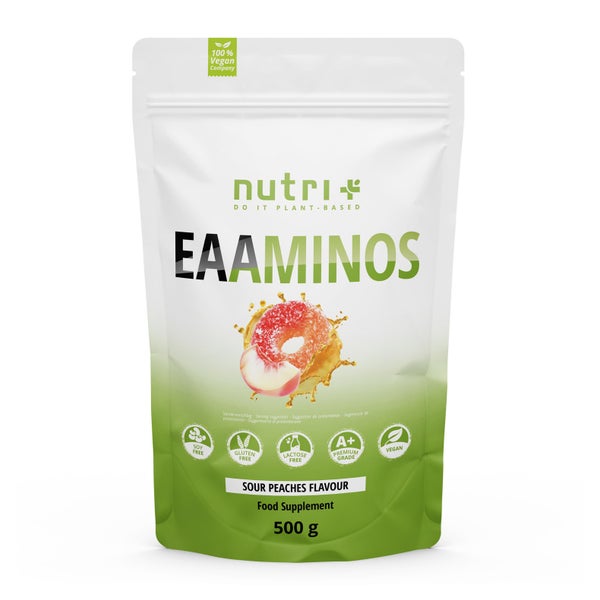 nutri+ EAA Pulver Aminosäurekomplex- Sour Peaches - 500g 500 g