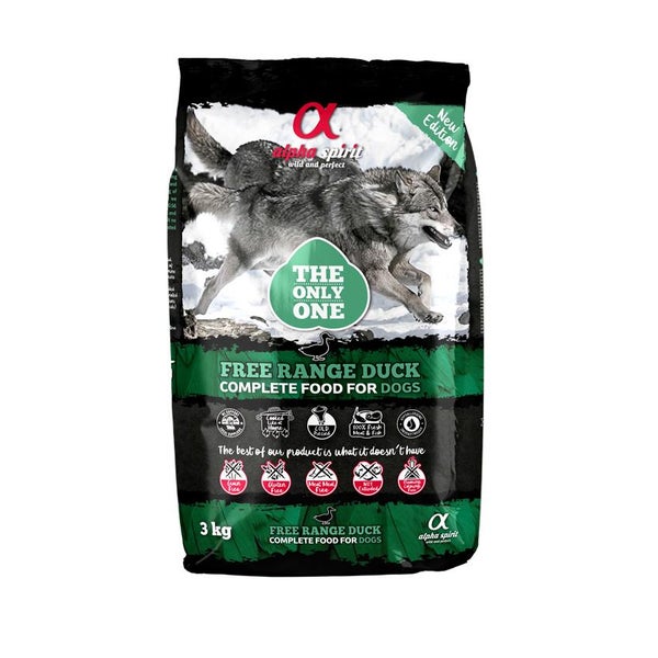 alpha spirit Dog The Only One Freiland-Ente 3 kg