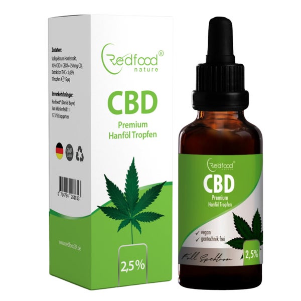CBD ÖL 2,5% Vollspektrum Hanf Öl 10ml 10 ml