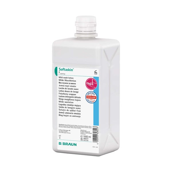 B. Braun Waschlotion Softaskin, angenehmer Duft - 1 Liter – Spenderflasche 1000.0 ml