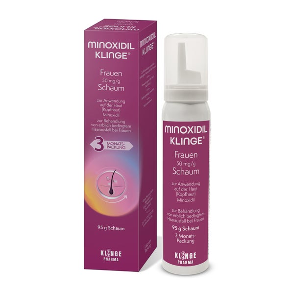 Minoxidil Klinge Frauen 50 Mg/g Schaum 95 g