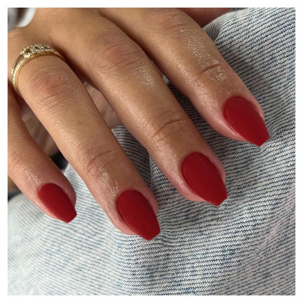 Press On Nails Mandel Kurz Ballerina Jelly Gel 24 Stück Sarg 1 St