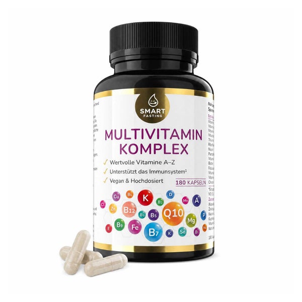 A-Z Multivitamin Komplex – 26 Vitalstoffe hochdosiert, vegan 180 St