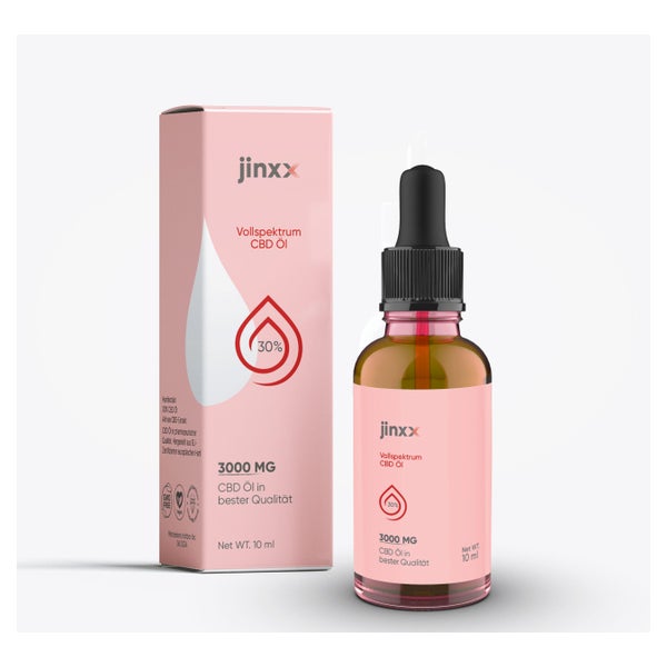 3 x Jinxx + 1 Flasche extra - 30% Vollspektrum 3000 mg CBD Öl THC-frei 1 St