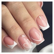 Künstliche Fingernägel Französisch mit Liebe 1 ml (1er 1 St
