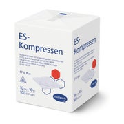 Produktabbildung: Hartmann ES Mullkompressen unsteril 10 x 10 cm, 17-fädig, 8-fach 1000 St