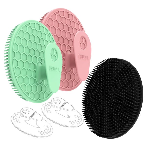 BEAUTAIL Silikon Körperbürsten Set 5-teilig - Duschbürste für Damen & Herren