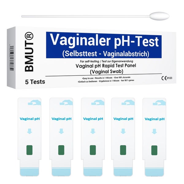 BMUT Vaginaler pH-Test Abstrich (pH-Wert) – Bakterielle Vaginose 5 St