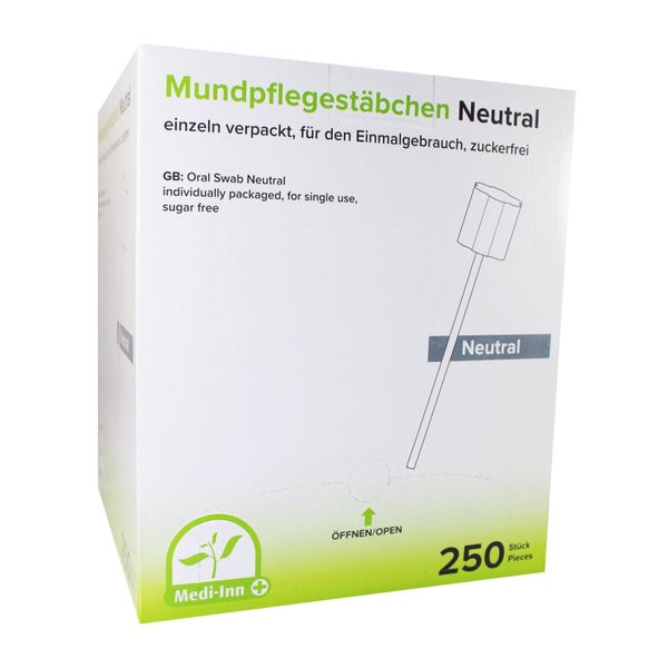 Medi-Inn Mundpflegestäbchen, zuckerfrei, Neutral 250 St