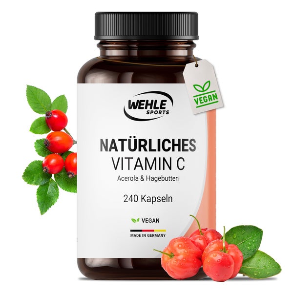 Vitamin C hochdosiert - 240 vegane Kapseln - Wehle 240 St