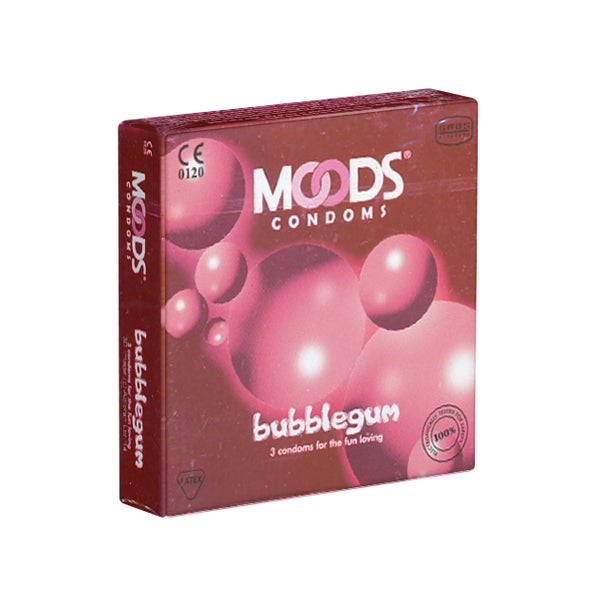 «Bubblegum» 3 Stück, 53 mm, Bubblegum-Aroma, rosa (3 Kondome) 3 St