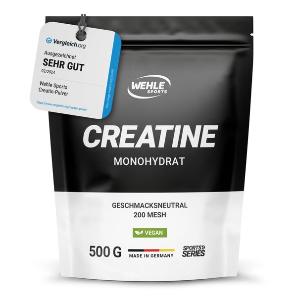 Creatin Monohydrat Pulver - 500g - Wehle 500 g