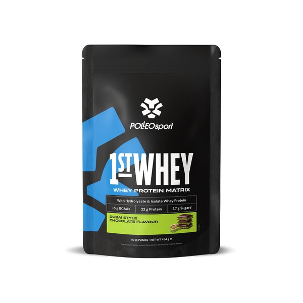 Polleo 1st Whey, 454 g, Dubai Chocolate 454 g