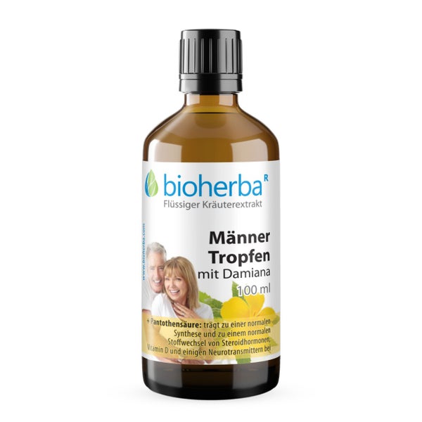 Bioherba Männer Tropfen mit Damiana Tinktur 100 ml