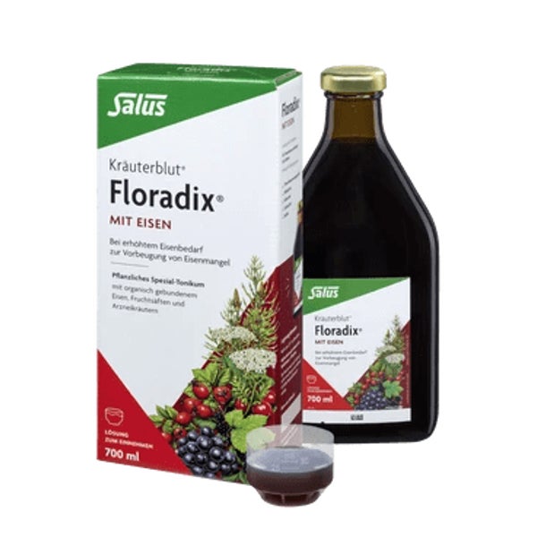 Salus Kräuterblut Floradix mit Eisen, Tonikum 700 ml