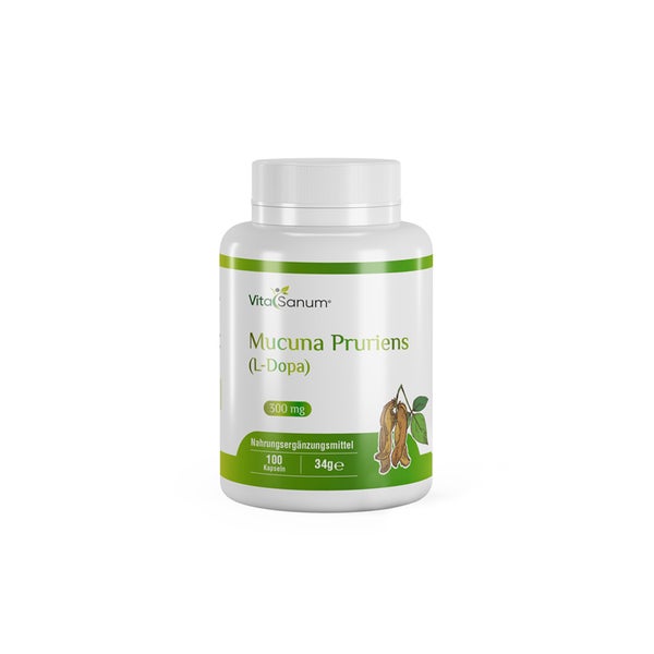 VitaSanum® - Mucuna Pruriens (L-Dopa) 300 mg 100 Kapseln 100 St