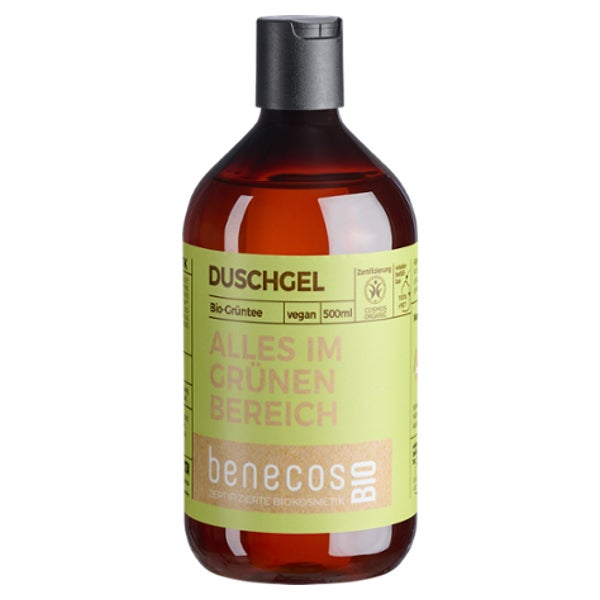 benecos Duschgel ALLES IM GRÜNEN BEREICH Grüntee Bio 500 ml