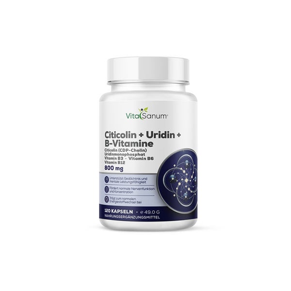 VitaSanum® Citicolin + Uridin + B-Vitamine – CDP-Cholin  St