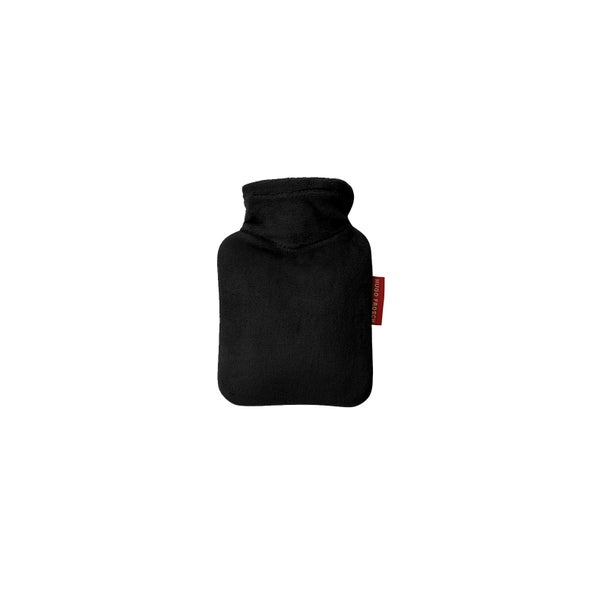 Mini-Wärmflasche 0,2 l Veloursbezug schwarz 1 St