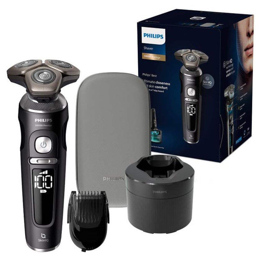 Philips Rasierer S9000 Prestige Nass- und Trockenrasierer für Herren mit SkinIQ-Technologie 1 St