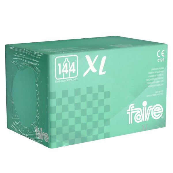 «XL» Kondome – 144 Stück, 60 mm breit, 190 mm lang (144 Kondome) 144 St