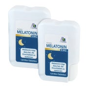 Produktabbildung: Doppelpack Melatonin 1mg Tabletten 2X120 St