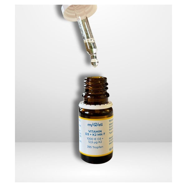 Vitamin D3 K2 Tropfen – 1.000 I.E. | MCT-Öl | 10 ml 1 St