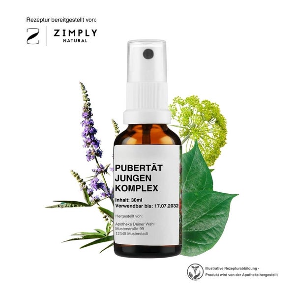 Zimply Natural PUBERTÄT JUNGEN KOMPLEX - Pflanzbasierte Rezeptur 30 ml