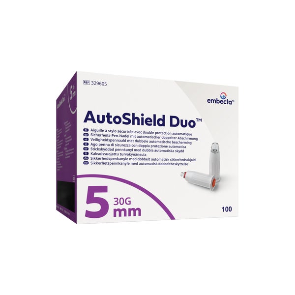 Autoshield Duo Sicherheits-pen-nadeln 5 Mm 100 St