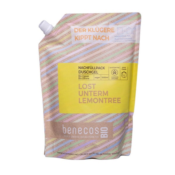 benecos Nachfüllbeutel Duschgel 2in1 Bio Zitrone