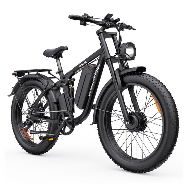 ZAZAWORK CF26 PRO Vollgefedertes E-Bike,48V23Ah Akku,Schwarz 1 St