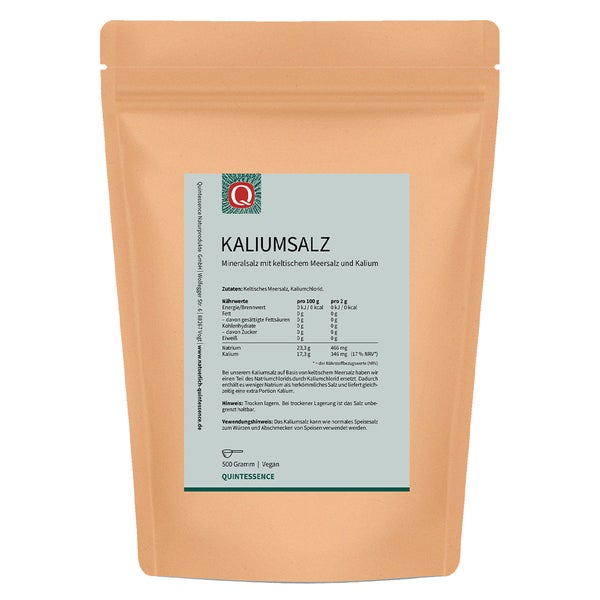 Quintessence Kaliumsalz -Mineralsalz mit keltischem Meersalz 500 g