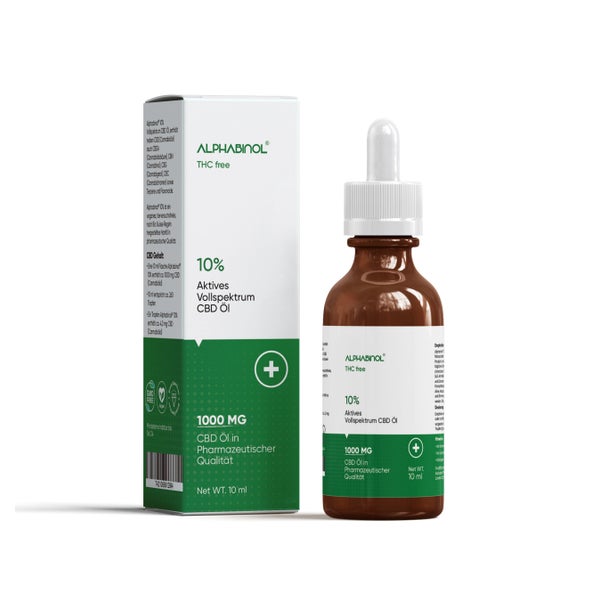 ALPHABINOL® THC-frei Premium Vollspektrum Öl 10 ml