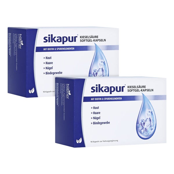 sikapur® Kieselsäure Softgel-Kapseln Doppelpack 2X90 St
