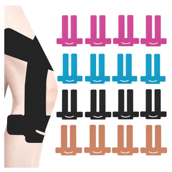 NELLHOMY Knie Tape Vorgeschnitten (16 Stk.) - Stabilisierung & Schmerzlinderung