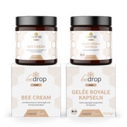 bedrop: Wohlfühlset | Bee Cream (Bienengiftsalbe) + Gelée Royale Kapseln 124 g