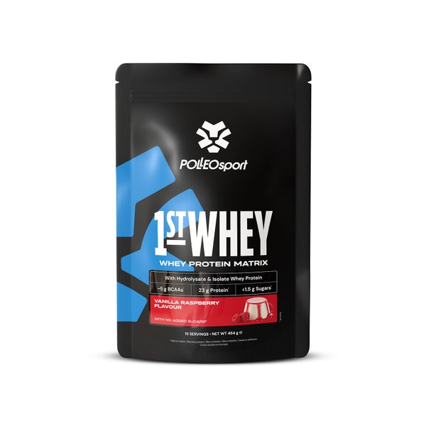Polleo 1st Whey, 454 g, Vanilla Raspberry 454 g