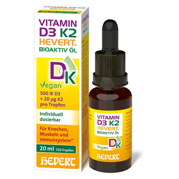 Vitamin D3 K2 Hevert Bioaktiv Öl 20 ml