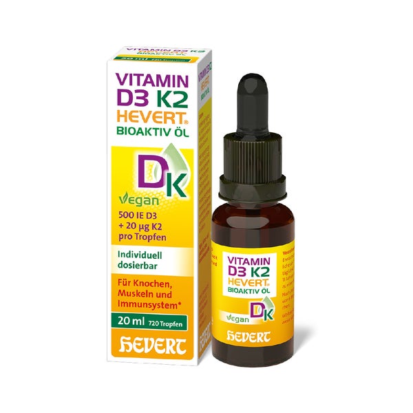 Vitamin D3 K2 Hevert Bioaktiv Öl 20 ml