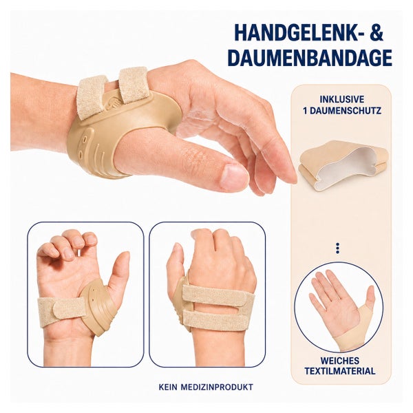 COOL-i CMC-Daumenstütze Beige rechts, Größe S 1 St