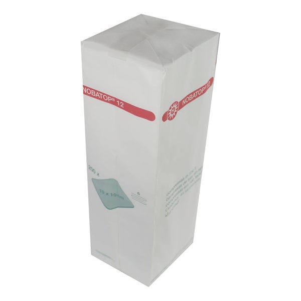 Noba Nobatop 12 Vliesstoffkompressen, 6-fach, 10 x 10 cm, 15 x 200er Pack 3000 St