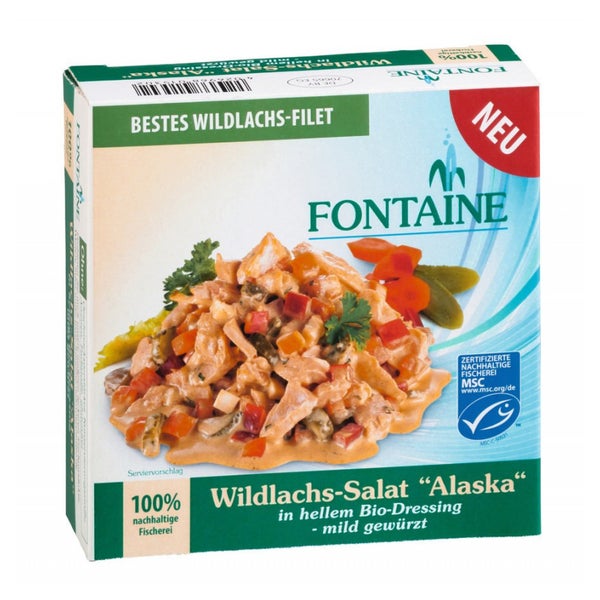 Fontaine - Wildlachs-Salat Alaska in hellem Bio-Dressing 200 g