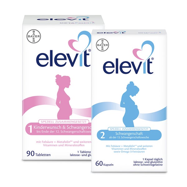 Elevit 1+2 Set Kinderw. u. Schwangersch. 1 St