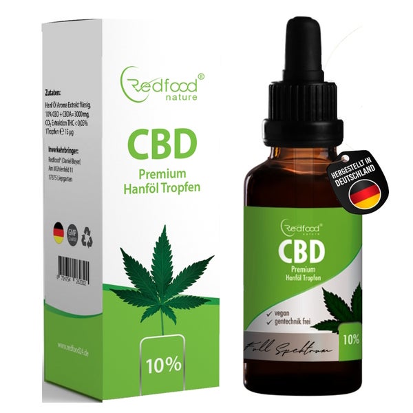 CBD ÖL 10 % Vollspektrum Hanf Öl (3000mg) 30 ml