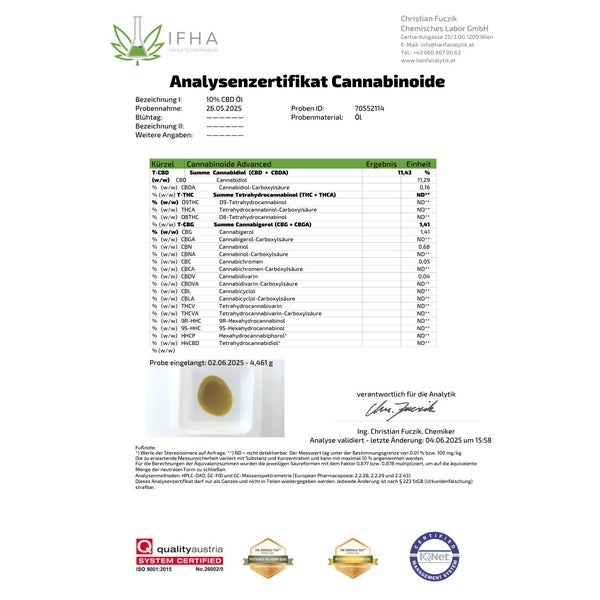 CBD ÖL 10 % Vollspektrum Hanf Öl (3000mg) 30 ml günstig kaufen