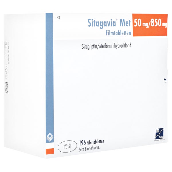 SITAGAVIA Met 50 mg/850 mg Filmtabletten 196 St