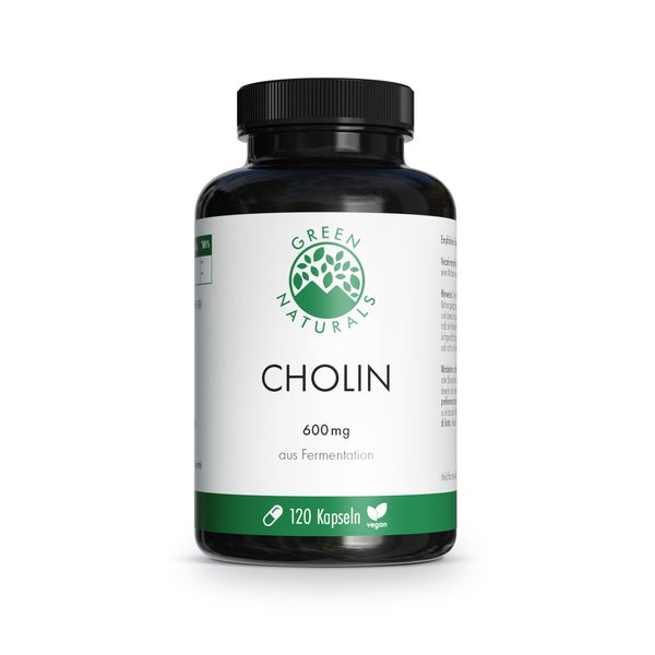 GREEN NATURALS Cholin 600 mg hochdosiert vegan 120 St