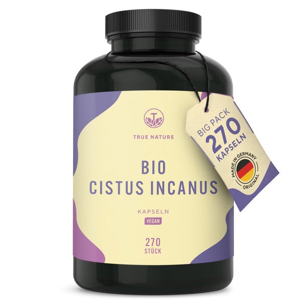 Bio Cistus Incanus Kapseln - Zistrose - 3 Monate Vorrat 270 St