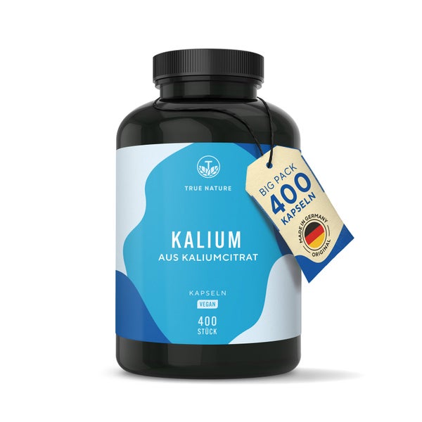 Kalium Kapseln - Kaliumcitrat Vegan - 200 Tage Vorrat 400 St
